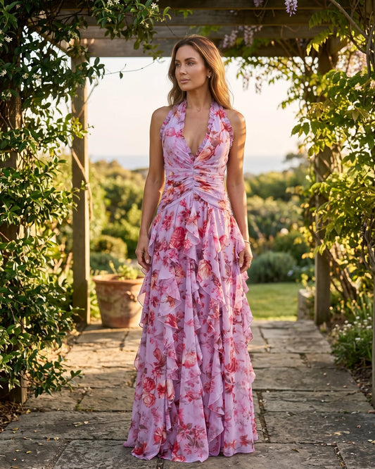 Maeve Floral Maxi Dress — front