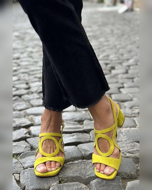 Valentina Vivace Sandals for Women - Summer Sandals - Yellow